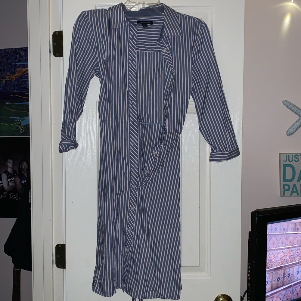 tommy hilfiger button up dress